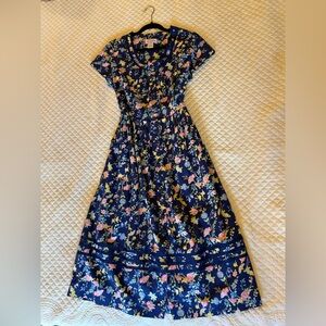 Lanz Of Salzburg Floral Midi Dress